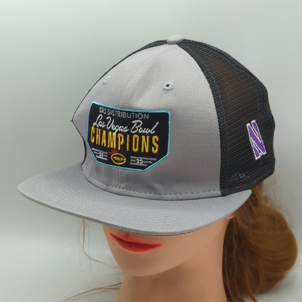 Las Vegas Bowl Champions Snapback New Era 9Fifty Hat Cap Northwestern OSFM Mesh